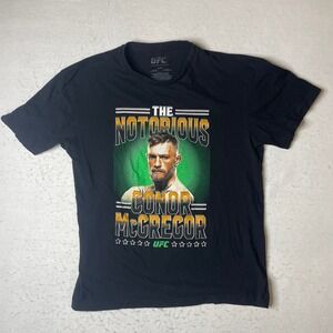 UFC Conor McGregor‎ The Notorious Graphic T Shirt Mens XL Black MMA Fighter